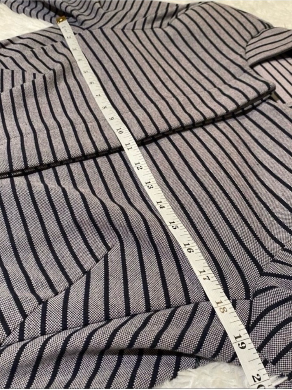 CAbi Gray & Black Striped Button-Front Jacket - Picture 4 of 9